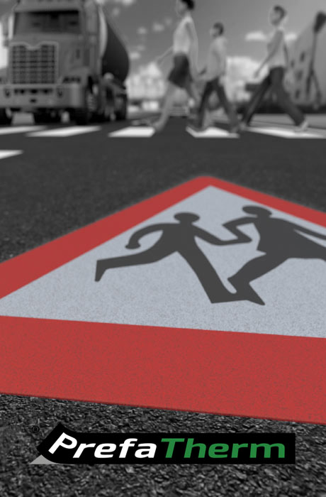 PrefaTherm for road markings and traffic markings